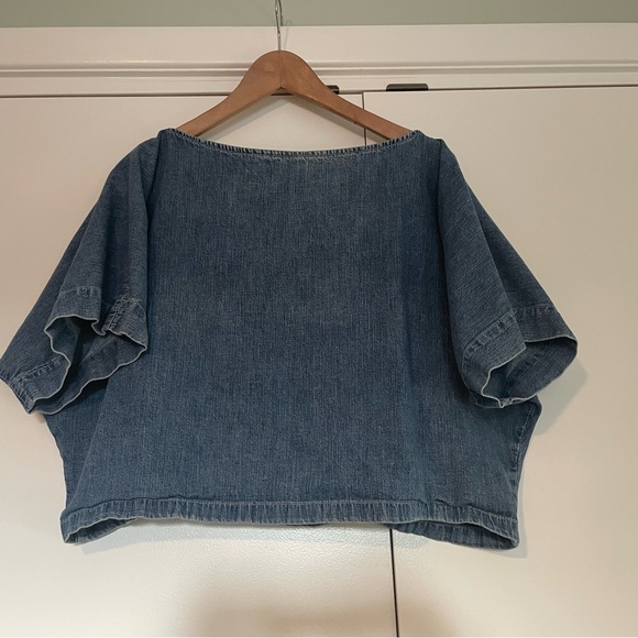 Rachel Comey Vera Top Chambray crop 8 M - Picture 2 of 4